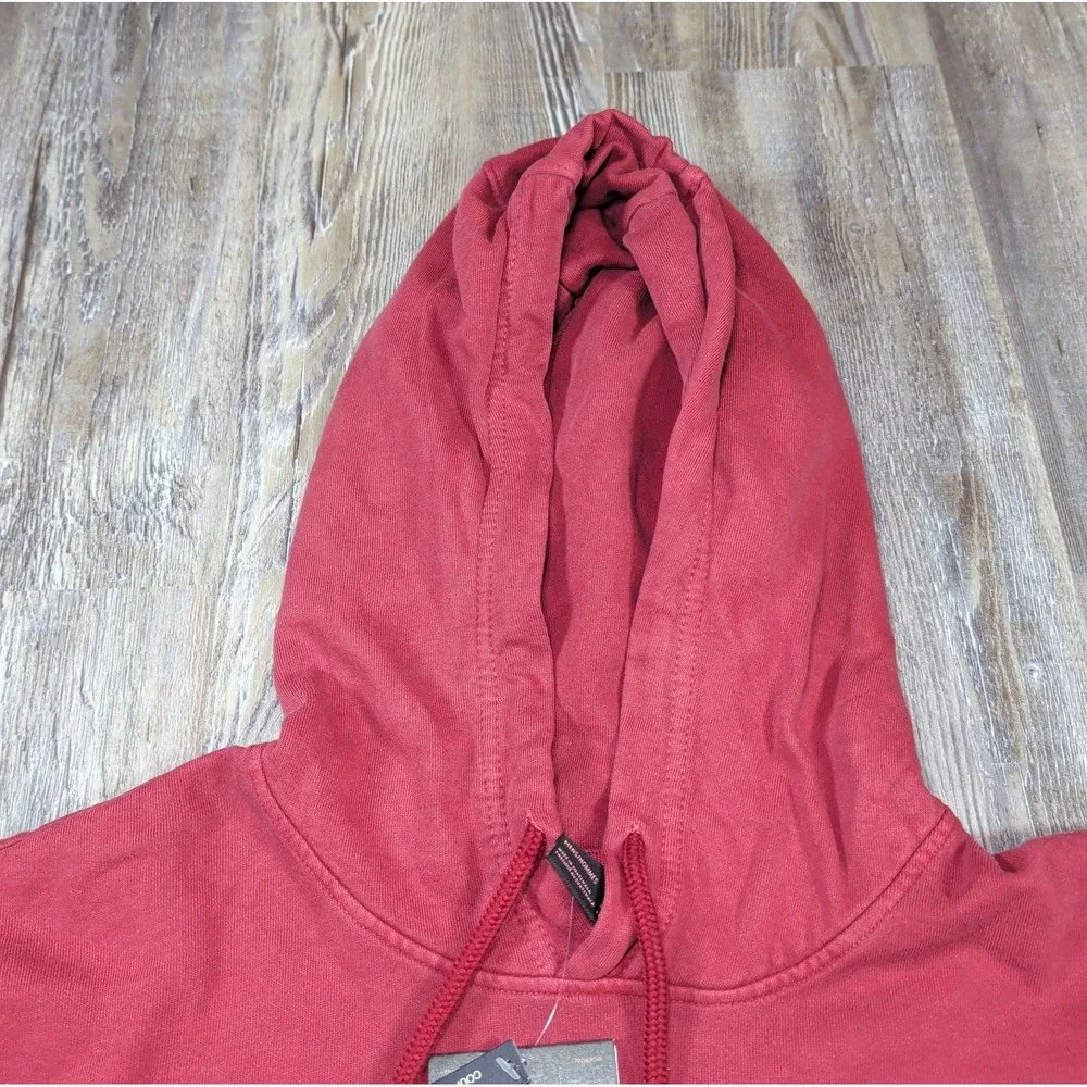 THE NORTH FACE GARMENT DYE HOODIE NWT MENS SIZE X-LARGE CORDOVAN RED